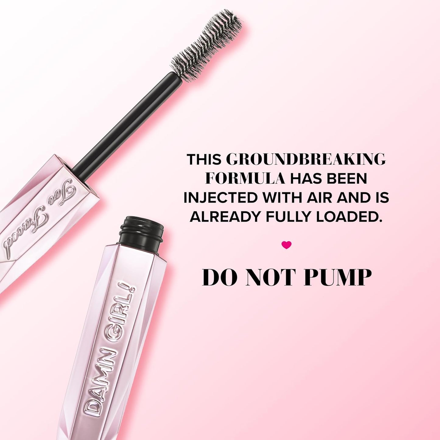 Too Faced Damn Girl 24-Hour Mascara | Volumizing, Lengthening + Curling for Smudge-Resistant Lashes, 0.44 Fl Oz