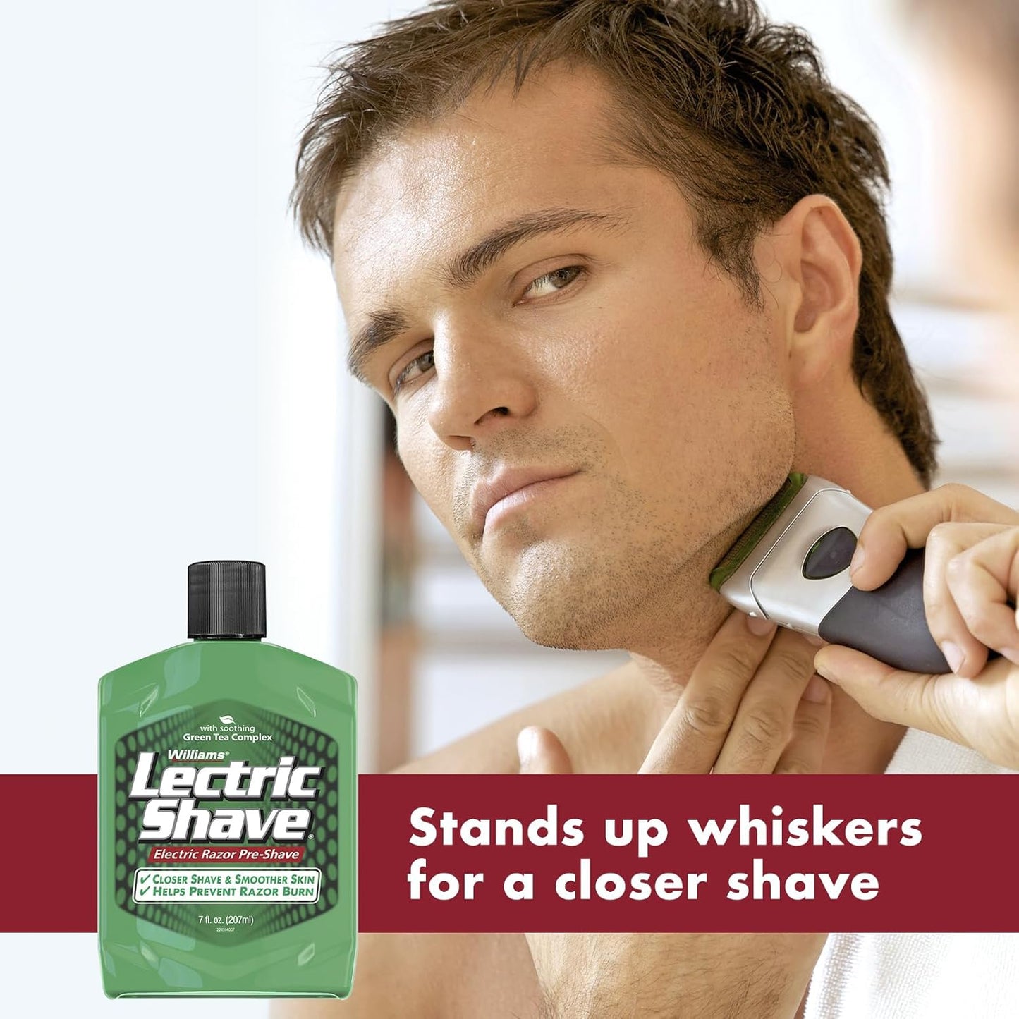 Williams Lectric Shave Pre-Shave Lotion - 7 Ounce Electric Razor Preparation