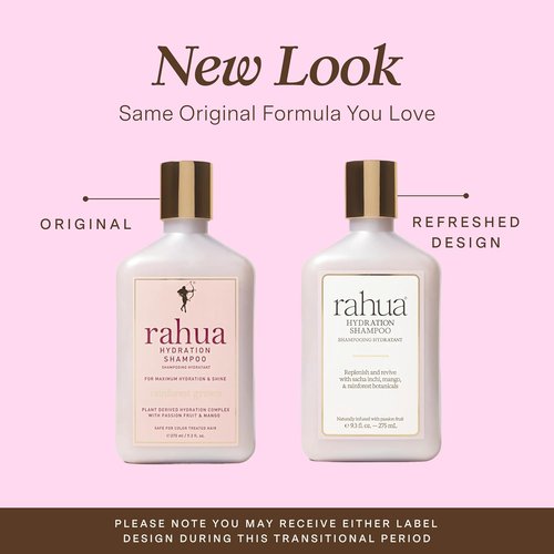 Rahua Hydration Shampoo - Vegan Moisturizing Formula for Dry, Damaged Hair | Tropical Passion Fruit & Mango Scent