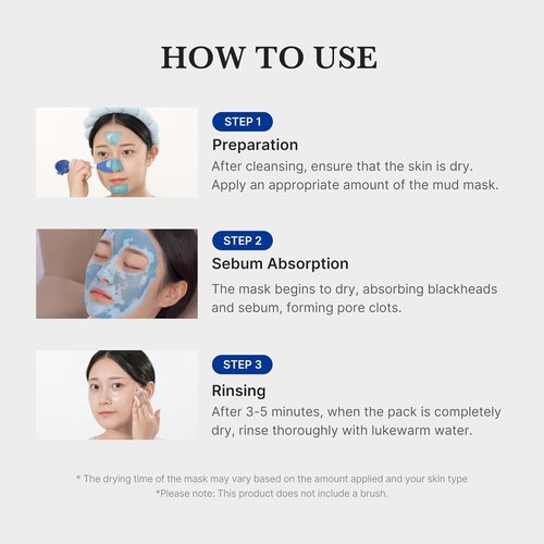 Medicube Zero Pore Blackhead Mud Mask - Quick Dry AHA/BHA/PHA Formula for Pore Tightening - 3.52 oz