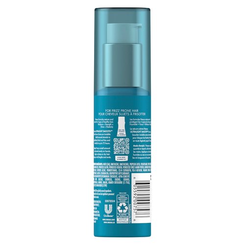 Nexxus Ultralight Smooth Frizz Defy Cream - 4 Fl Oz Serum for Frizzy, Dry Hair
