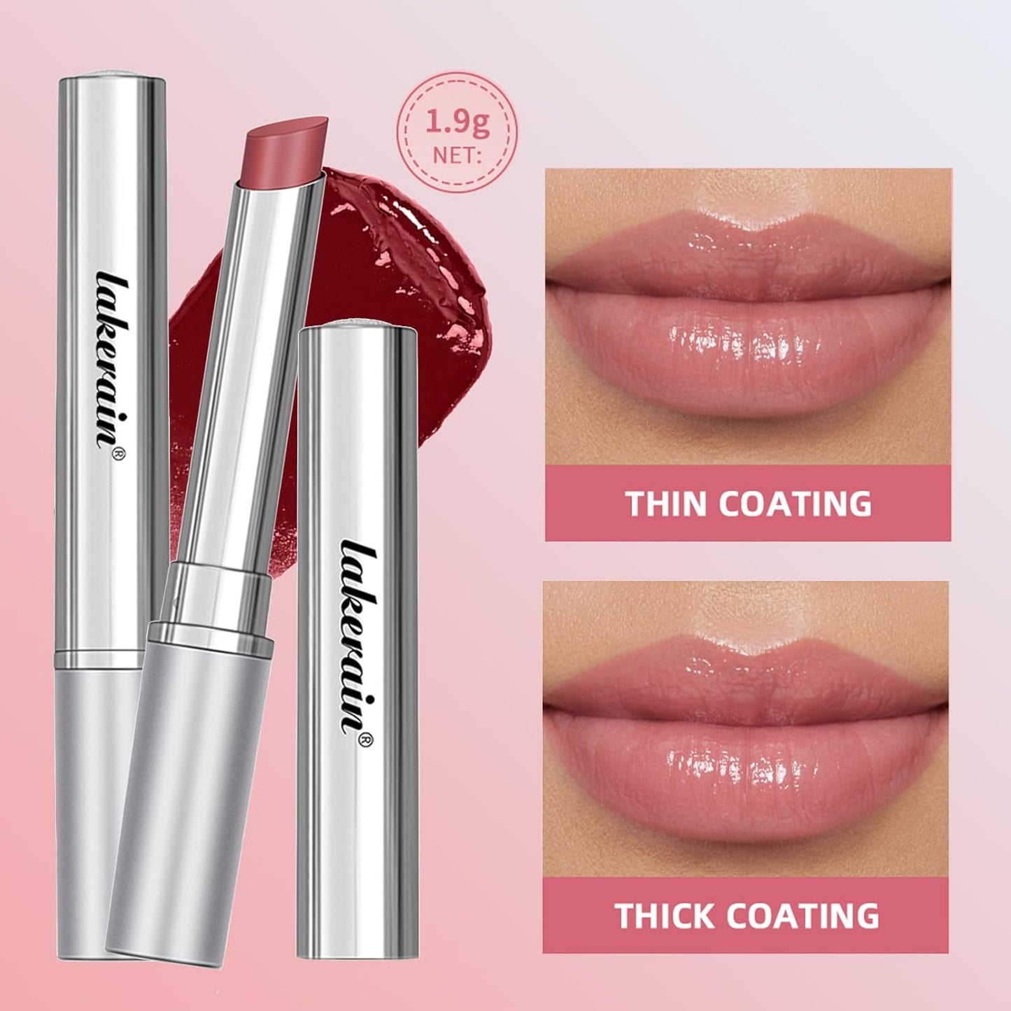 Sheeyoon Honey Lipstick - Hydrating Tinted Lip Balm with Sheer Formula | Natural Glossy Finish (2 Pcs Pink)