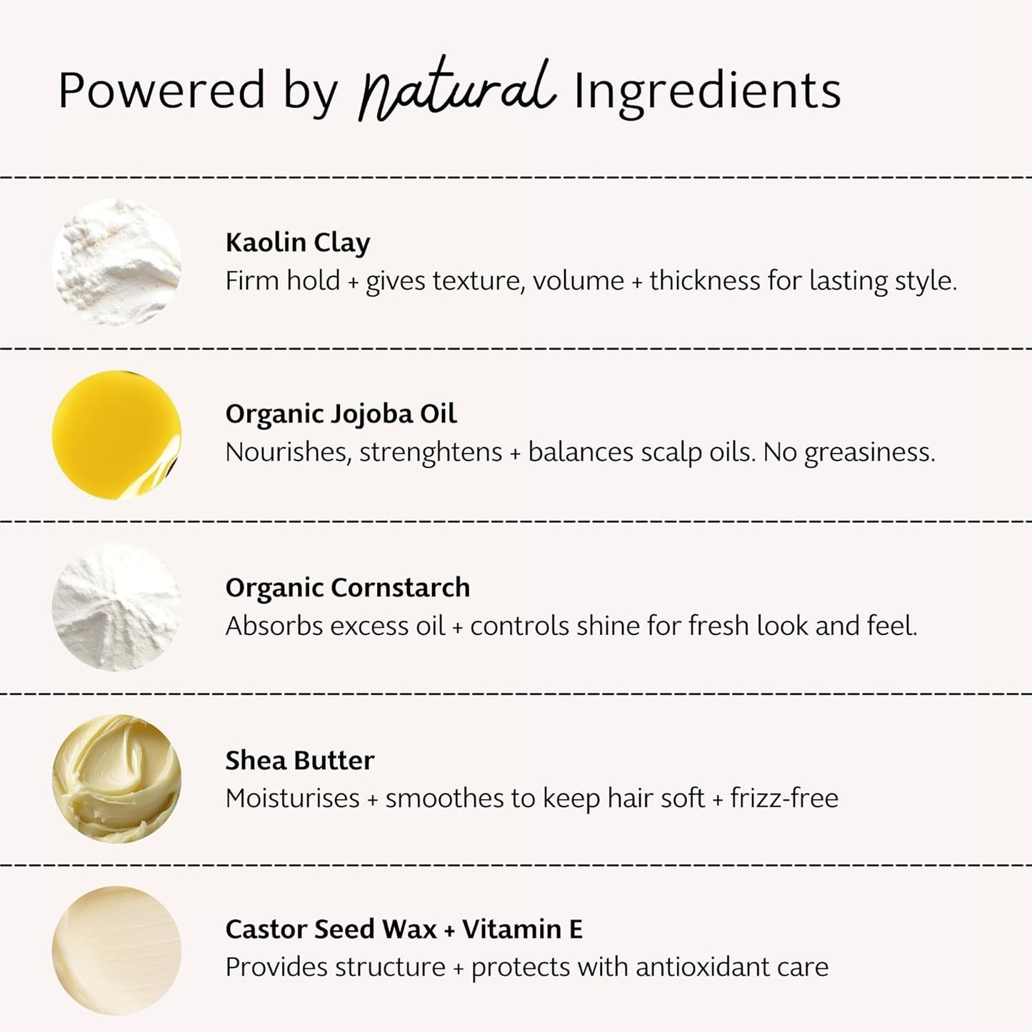 Slo Natural Hair Clay - Vegan & Cruelty-Free Styling Alternative for All Hair Types | Natural Hold, 2.29oz/65g