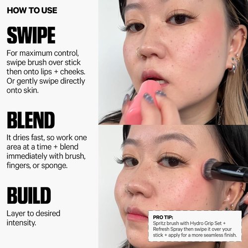 Milk Makeup Cooling Water Jelly Tint - Long-Lasting Sheer Lip & Cheek Stain with Vegan Collagen & Aloe