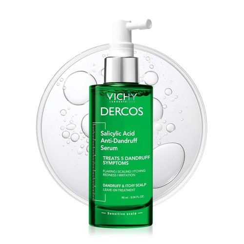 Dercos Salicylic Acid Anti-Dandruff Treatment - Hydrating Scalp Serum for Flake & Itch Relief | 3 Fl. Oz.