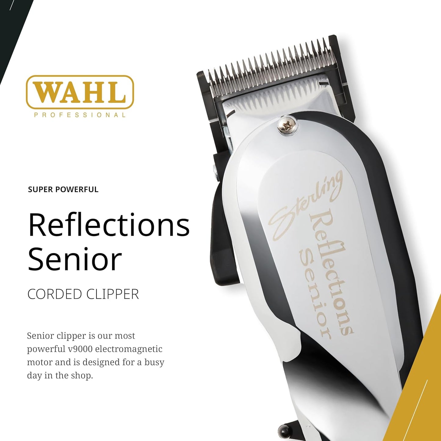 Wahl Professional Hair Clipper - V9000 Motor with Adjustable Taper Lever | Durable Metal Housing