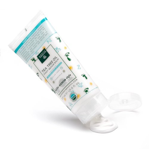 Earth Therapeutics Tea Tree Oil Foot Balm - Hydrating Formula with Aloe Vera & Chamomile - 6 Oz for Soft, Smooth Feet