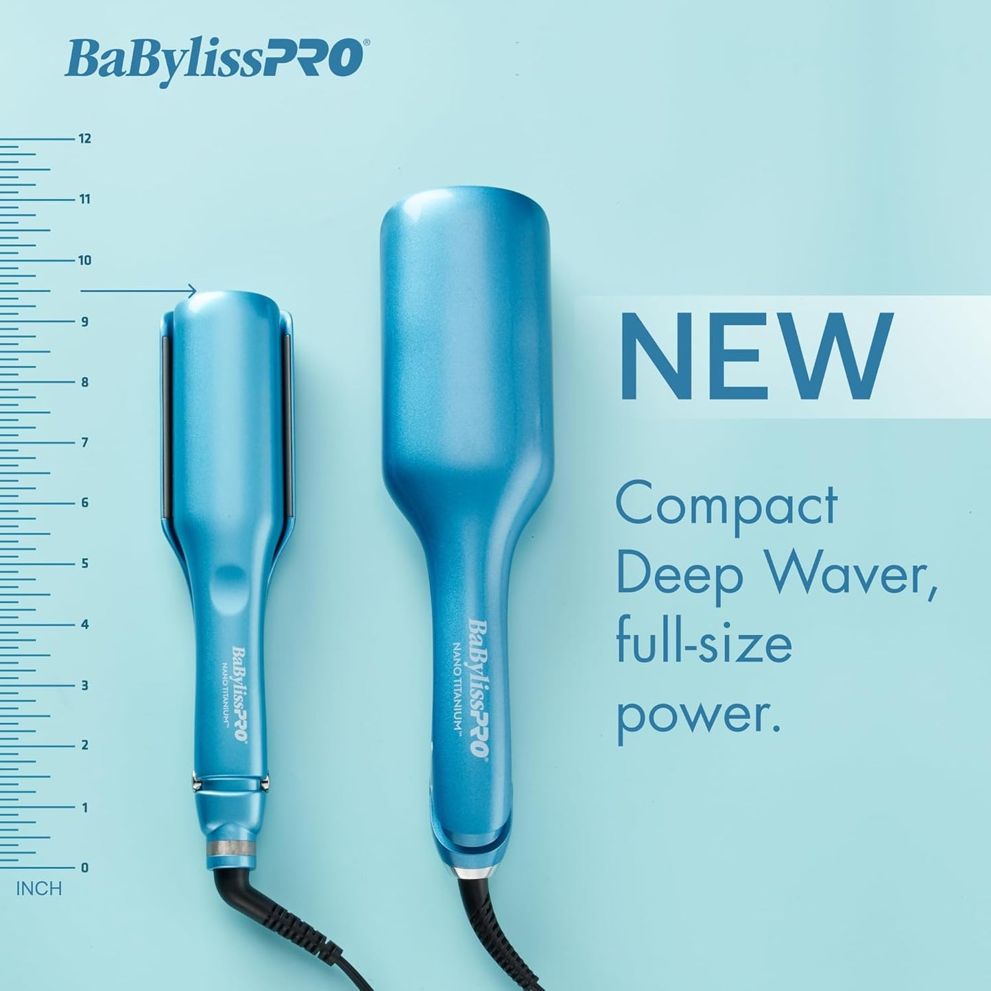 BaBylissPRO® Nano Titanium™ Compact Tools - Powerful Hair Styling Set | Deep Waver, Dryer & Brush