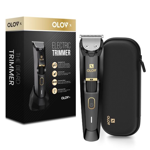 OLOV X Men's Beard Trimmer - All-in-One Trimmer with Precision Dial