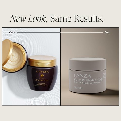 L'ANZA Keratin Healing Oil Hair Masque - Deep Conditioning Treatment for Moisture & Shine | 7.1 Fl Oz