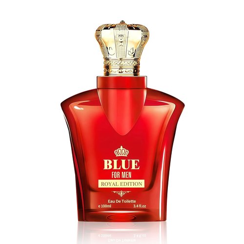 Royal Blue For Men Cologne - 3.4 Fl. Oz Oriental Woody Fragrance with Caramel & Tonka Notes