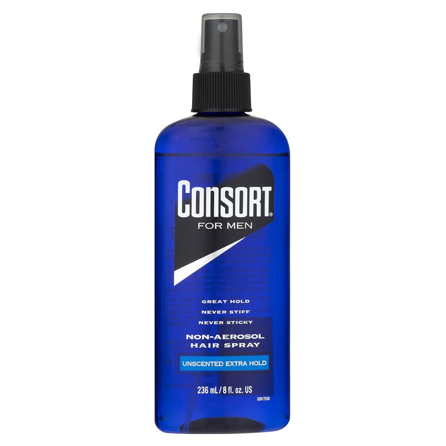 Consort Extra Hold Non-Aerosol Hair Spray for Men - Unscented, Fast-Drying, 8 oz