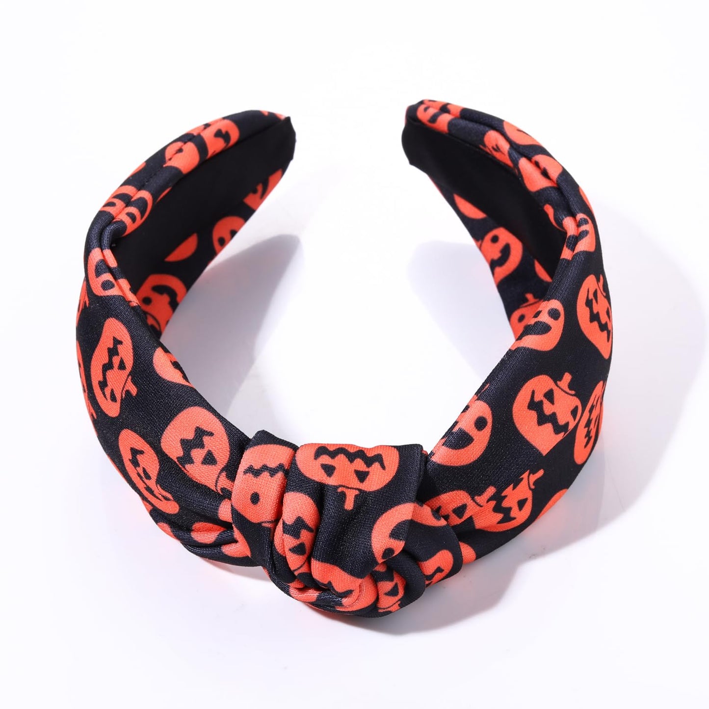 PHALIN Halloween Headband for Women Halloween Accessories Printed Pumpkin Candy Corn Ghost Knotted Headband Halloween Outfits Accessory Holiday Party Gifts