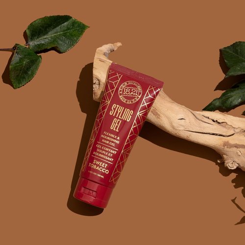 18.21 Man Made Hair Styling Gel - Weightless All-Day Flexible Hold | 3oz Original Sweet Tobacco Scent
