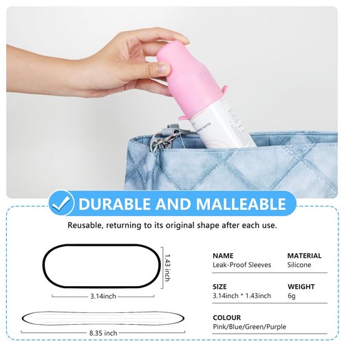 16 Pack Travel Essentials Silicone Bottle Covers,Accessories Luggage for Women Men,Travel Size Toiletries,Elastic Sleeves for Leak Proofing,Cruise Ship Essentials,Cruise Essentials 2024