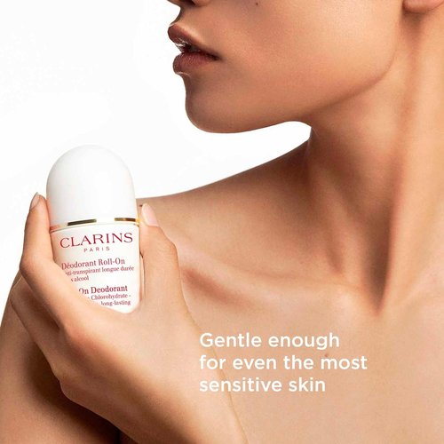 Clarins Roll-On Antiperspirant Deodorant - Alcohol Free, Long Lasting & Non-Sticky Formula | 1.7 Ounces