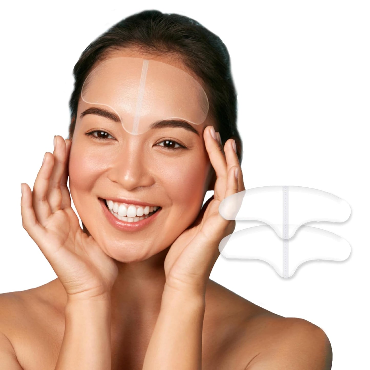 Skiennix Forehead Wrinkle Patches - Reusable Silicone for Smoothing Wrinkles & Fine Lines, Hypoallergenic