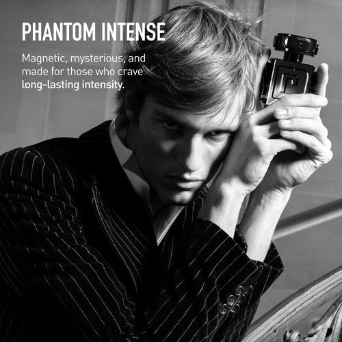 Rabanne Phantom Eau de Parfum for Men - Aromatic Ambery Perfume with Lavender, Orange Blossom & Vanilla - Long Lasting & Thrilling Refillable Fragrance Spray from Paris, 3.4 oz