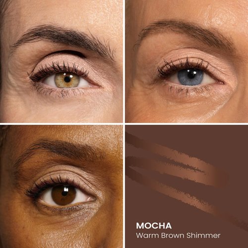 PRIME PROMETICS PrimeEyes Glide Eyeliner - Waterproof Gel Creme for Mature Women | Long-Lasting Mocha Shimmer