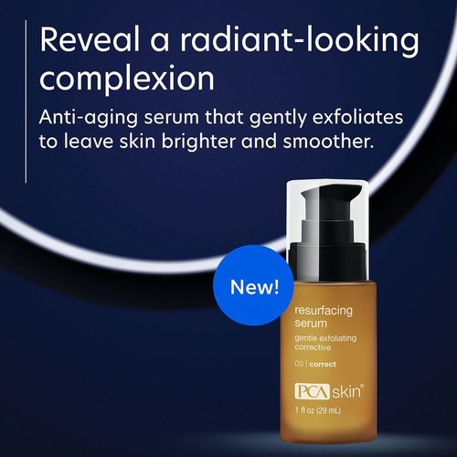 PCA SKIN Resurfacing Serum - Gentle Exfoliating Facial Treatment with Lactic & Glycolic Acid (1 fl oz)