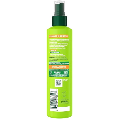 Garnier Fructis Sleek & Shine 10-in-1 Treatment - Frizz Control & Moisture, 8.1 Fl Oz
