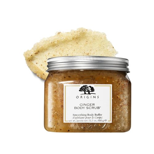Origins Ginger Smoothing Body Scrub - Smooths & Softens Skin with Ginger & Dead Sea Salts, 21.2 Oz