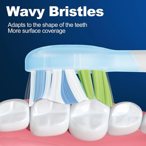 DailyWhite 8 Pack Replacement Brush Heads - Superior Clean for Philips Sonicare Electric Toothbrush, White