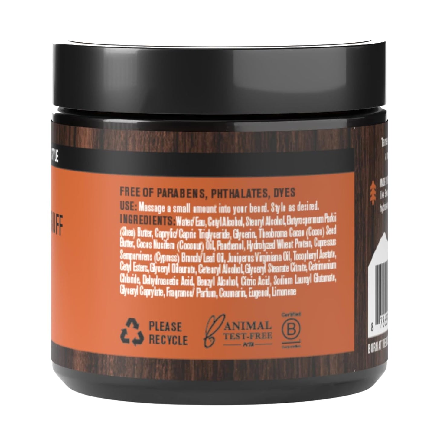 Every Man Jack Beard Softening Butter - Aged Bourbon Scent - Hydrates & Styles Dry Beards - 4 oz (2 Pack)