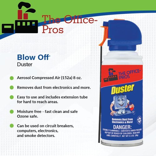 Compressed Air Duster by [Brand Name] - Powerful Keyboard & Electronics Cleaner - 3.5oz Can