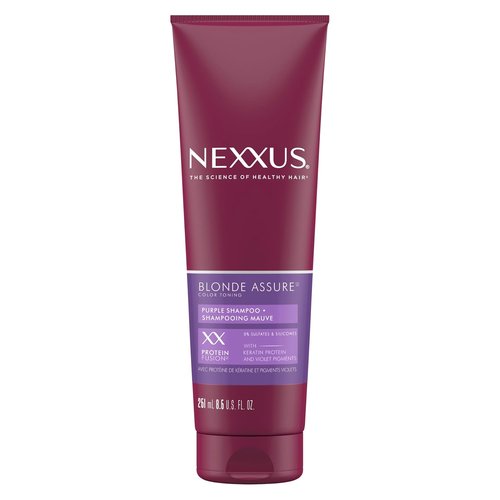 Nexxus Blonde Assure Purple Shampoo - Color Care for Blonde Hair with Keratin Protein | 8.5 oz