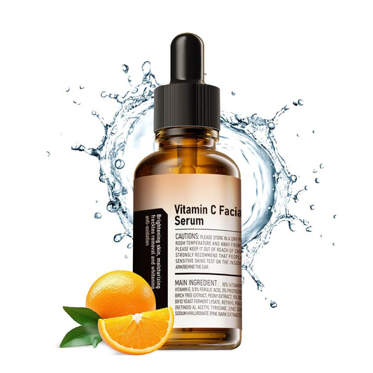 Skiennix Vitamin C Face Serum - Brightening Formula with Hyaluronic Acid & Vitamin E, 30ml