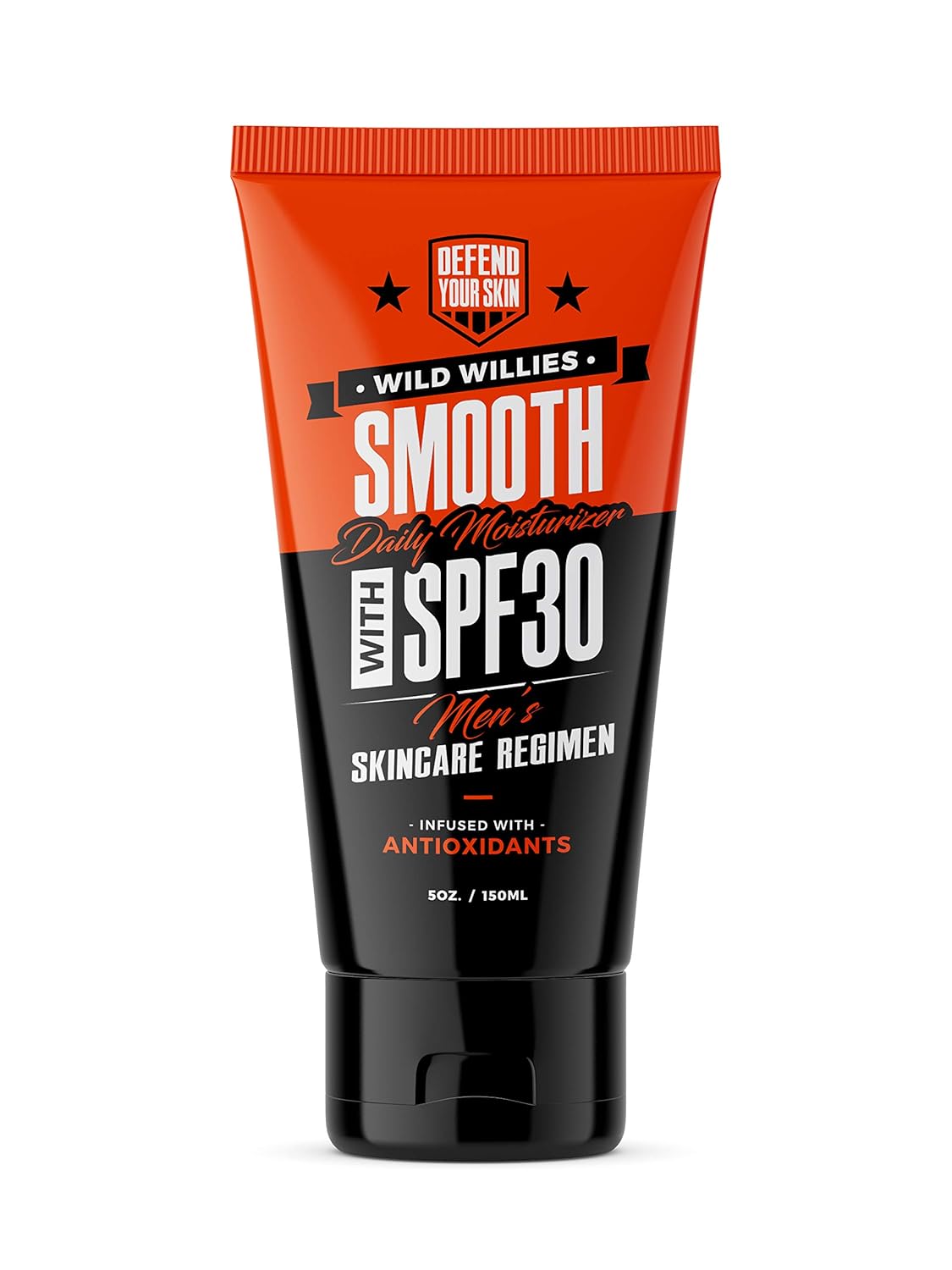 Wild Willies Men's Daily Facial Moisturizer SPF 30 - Antioxidant-Rich Lightweight Lotion for All Skin Types