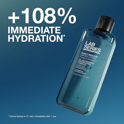 Lab Series Daily Rescue Water Lotion - Hydrating Face Toner with Niacinamide for Men | 6.7 Fl Oz