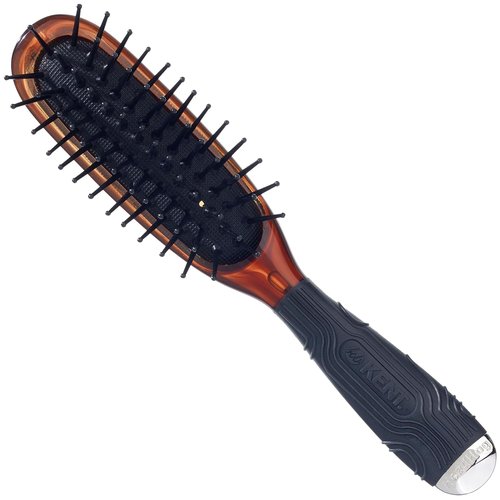 Kent Minihog Detangler Brush - Anti-Static Hair Brush with Rounded Nylon Bristles | Travel-Friendly Design