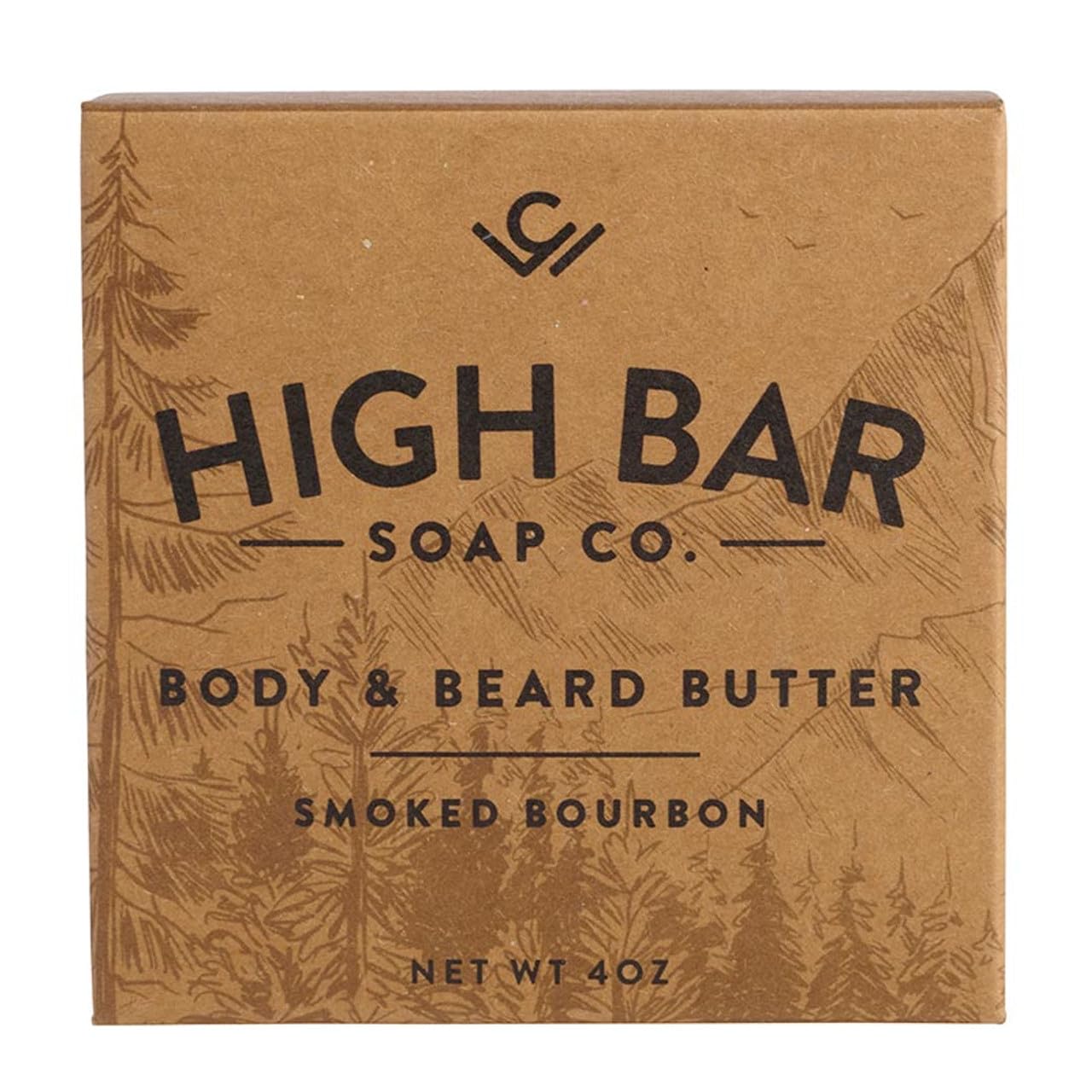 Beard Butter for Men by [Brand Name] - Smoked Bourbon Scent | 4oz Natural Conditioner & Softener