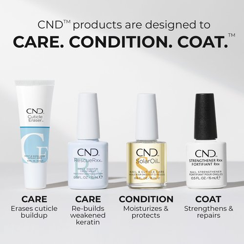 CND SolarOil Cuticle Oil, Natural Blend Of Jojoba, Vitamin E, Rice Bran and Sweet Almond Oils, Moisturizes and Conditions Skin, 0.25 fl oz
