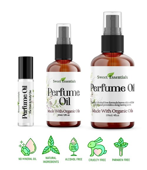 Moonlight (Ariana-Grande Type), Fragrance/Perfume Oil, Made with Organic Oils, Spray on Perfume Hair & Body Oil - Alcohol, Silicone & Preservative Free (0.33 fl oz (Roll-on))