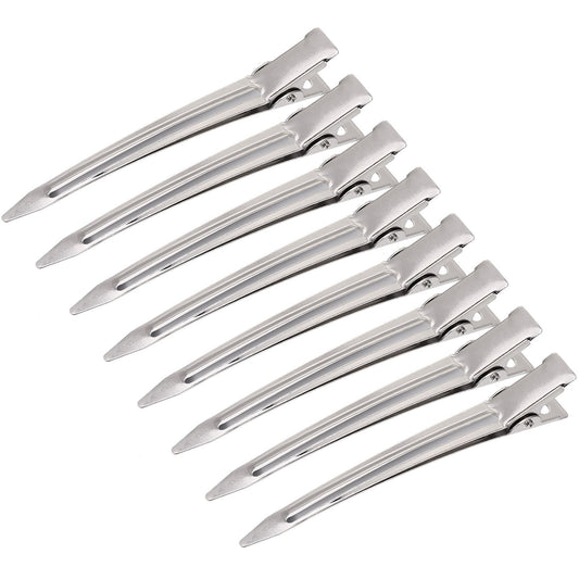 Hicarer 3.5 inches Metal Curl Clips Duck Bill Sectioning Clips Alligator Hair Clips (24 Pieces)