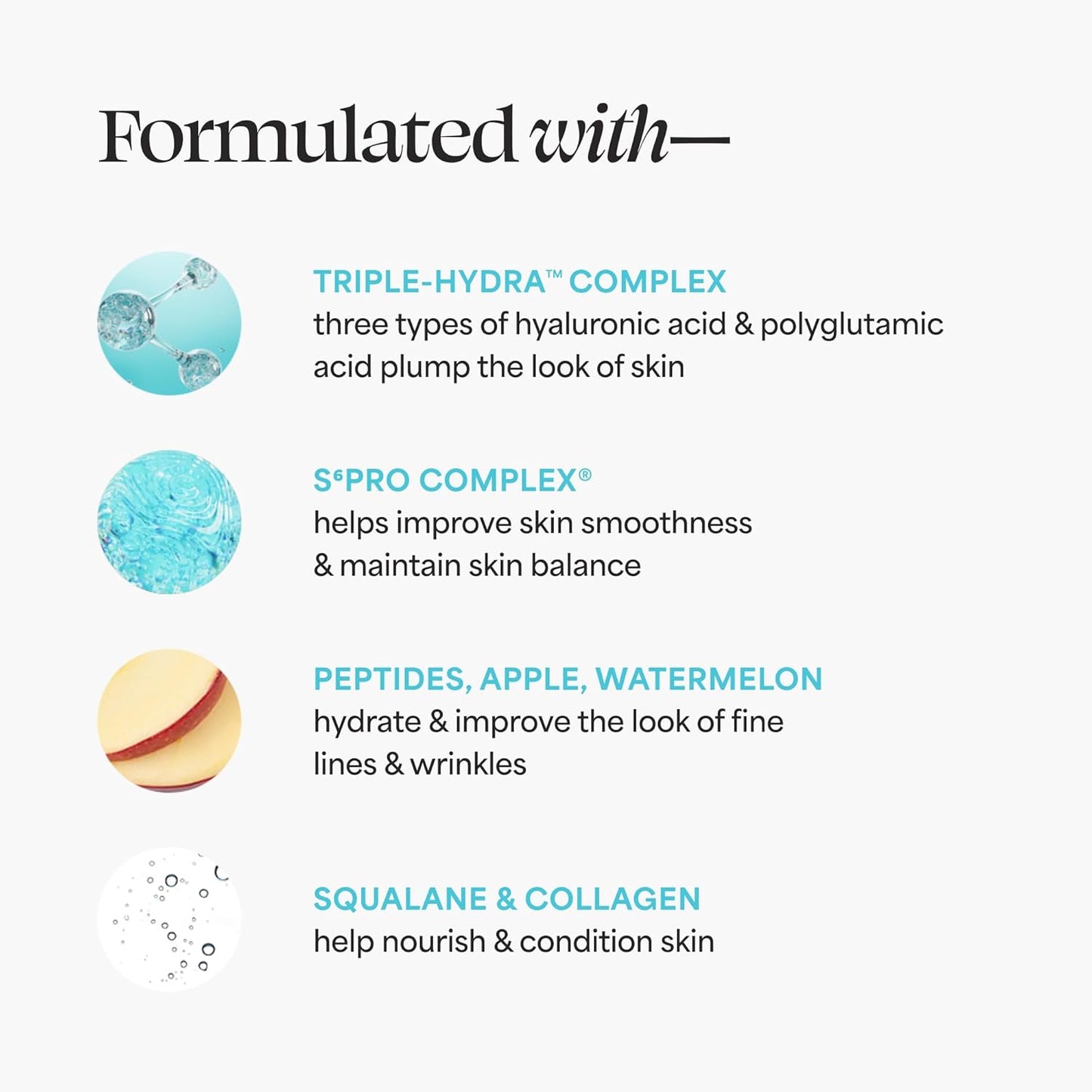 TULA Skincare Ultra Hydration Serum - Triple Hydra Complex for Fine Lines & Dehydration | 1 FL OZ