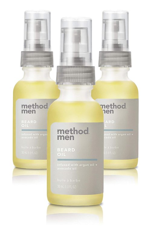Method Men Beard Oil - Sea + Surf Scent | Nourishing Formula, 1 Ounce, Set of 3
