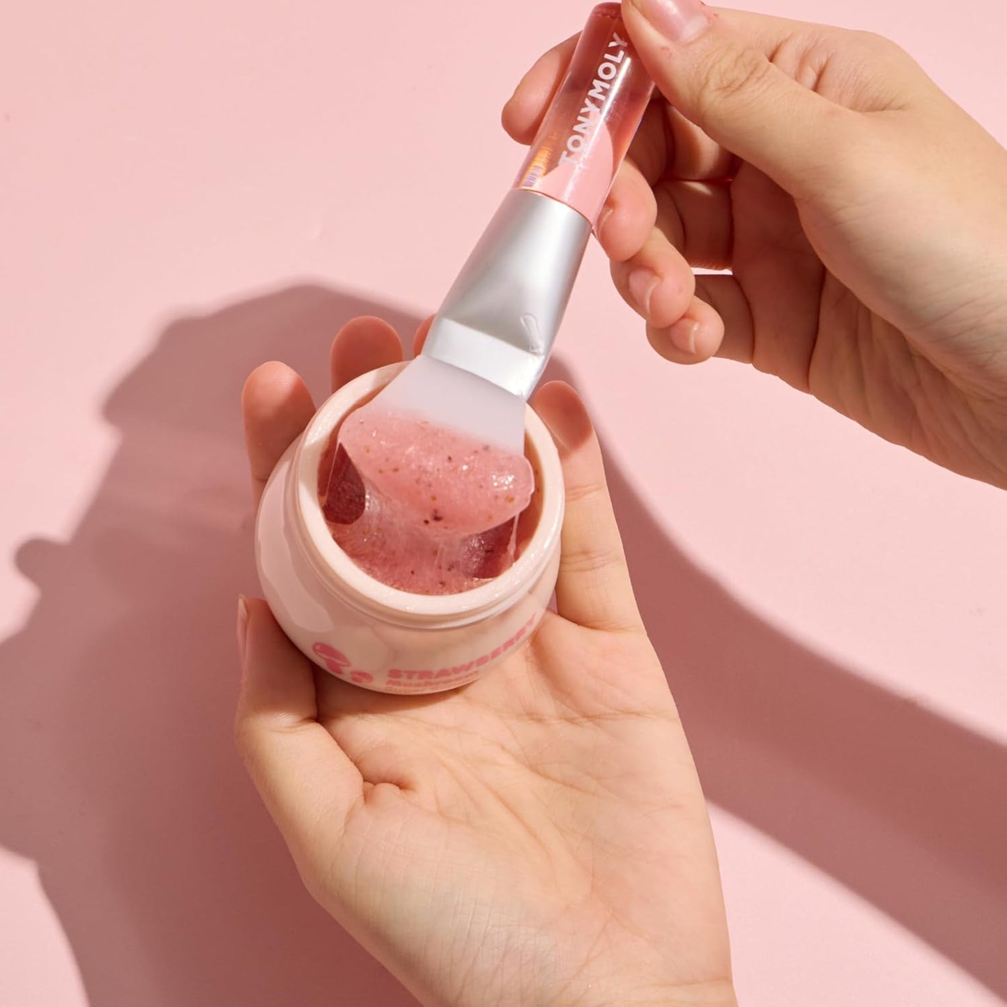 TONYMOLY Malcolm Mallow Sugar Scrub - Exfoliating & Hydrating with Real Strawberry Seeds, 70ml