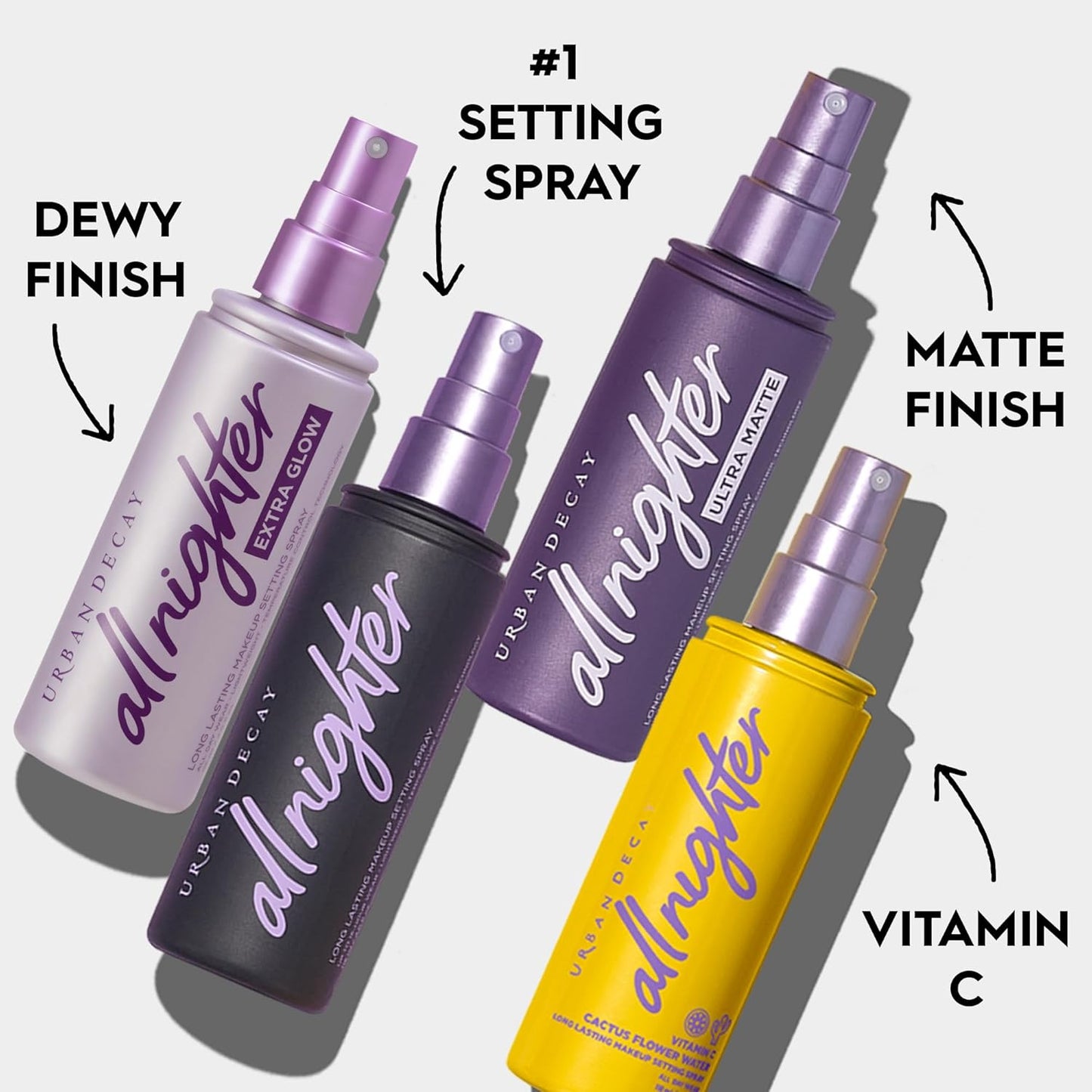 Urban Decay All Nighter Hydrating Makeup Setting Spray - Transfer-Resistant, 16 HR Wear, Vegan, 4 oz