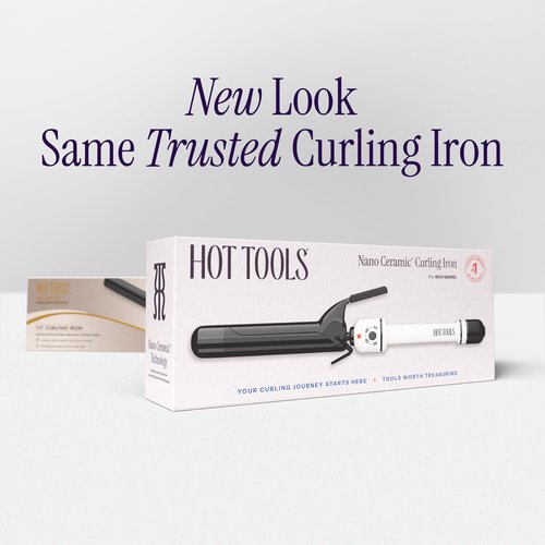 HOT TOOLS Pro Artist Nano Ceramic Curling Iron/Wand | For Smooth, Shiny Hair (1-1/4” in)