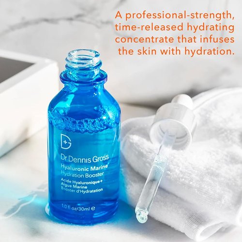 Dr. Dennis Gross Hyaluronic Marine™ Hydration Booster - Revitalize Dehydrated Skin, 1 fl oz