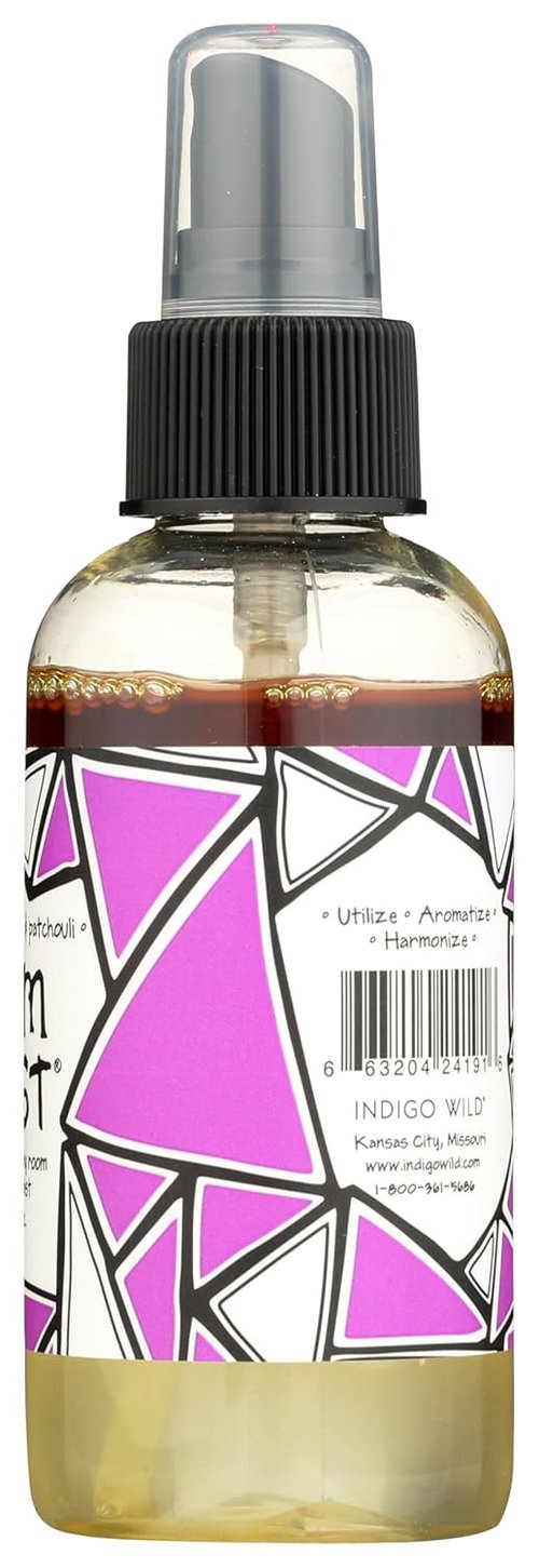 Indigo Wild Zum Mist Aromatherapy Spray - Lavender-Lemon & Patchouli | 4 Fl Oz Relaxation Blend