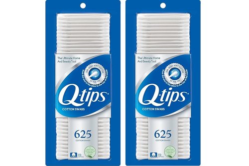 Q-tips Cotton Swabs - 100% Cotton Hygiene & Beauty Care | 625 Count (Pack of 2)