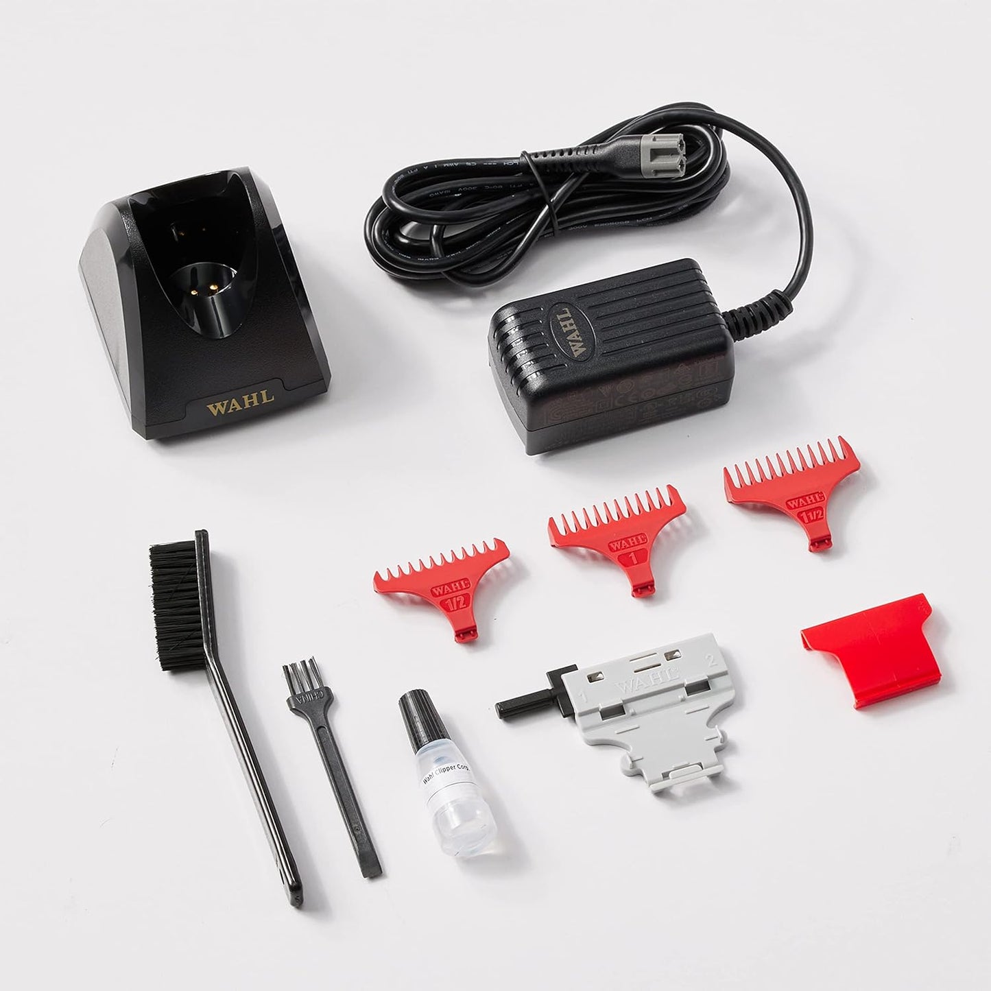 Wahl Professional 5 Star Cordless Detailer Li Trimmer - T Wide Blade, 100 Min Runtime, Charging Stand