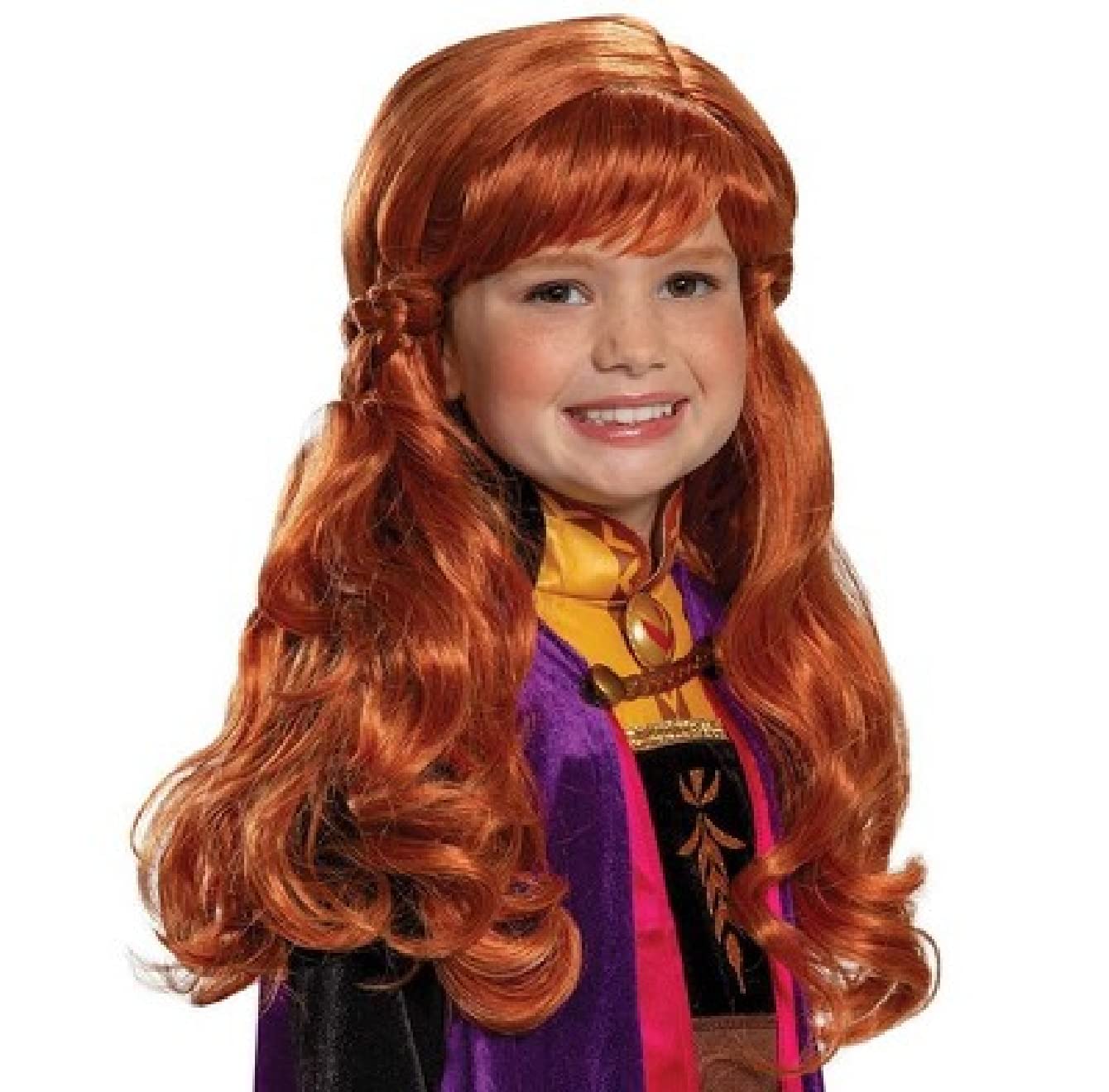 Party City Frozen 2 Anna Wig Halloween Costume Accessory for Women and Girls, One Size