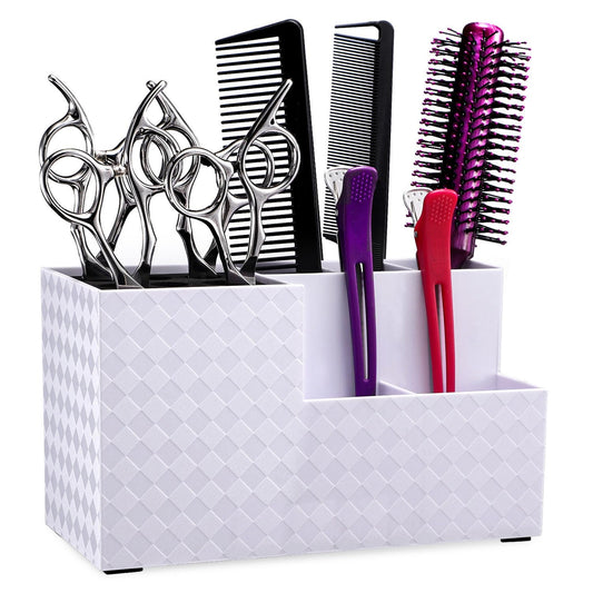 Noverlife Hair Scissors Holder, Barber Scissors Storage Box, Salon Shears Rack, Hair Stylist Scissors Container, Hairdressing Tools Organizer for Makeup Tools & Pet Grooming Shop Shears Holder