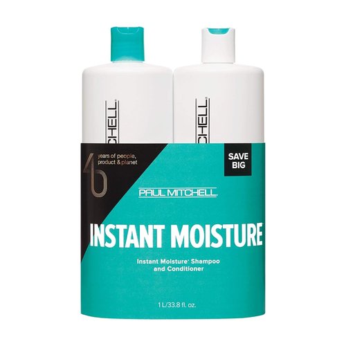 Paul Mitchell Sheer Hydration Moisture Duo - Nourishing Shampoo & Conditioner Set | 33.8 oz